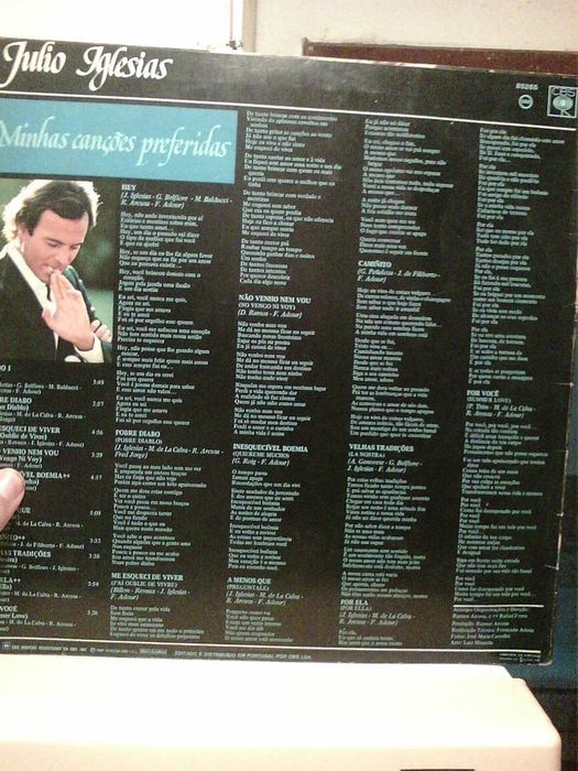 julio iglesias canções preferidas lp disco vinyl -preço já com portes