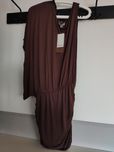 Asymetryczna sukienka Bershka. Rozm M/L. 100%Wiskoza. Brązowa. Nowa
