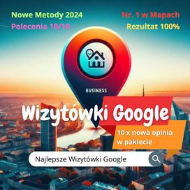 Wizytówka Google Moja Firma | Nr. 1 w Mapach Google 100% Skuteczności