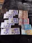 Banknoty Szwecja 20koron i Ukraina