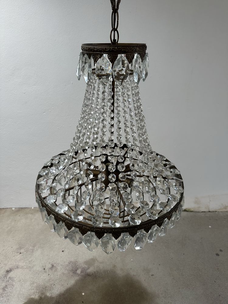 Vintage Candeeiro cristal