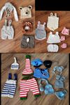Zestaw ubranka do sesji dzieciecych handmade szydelko