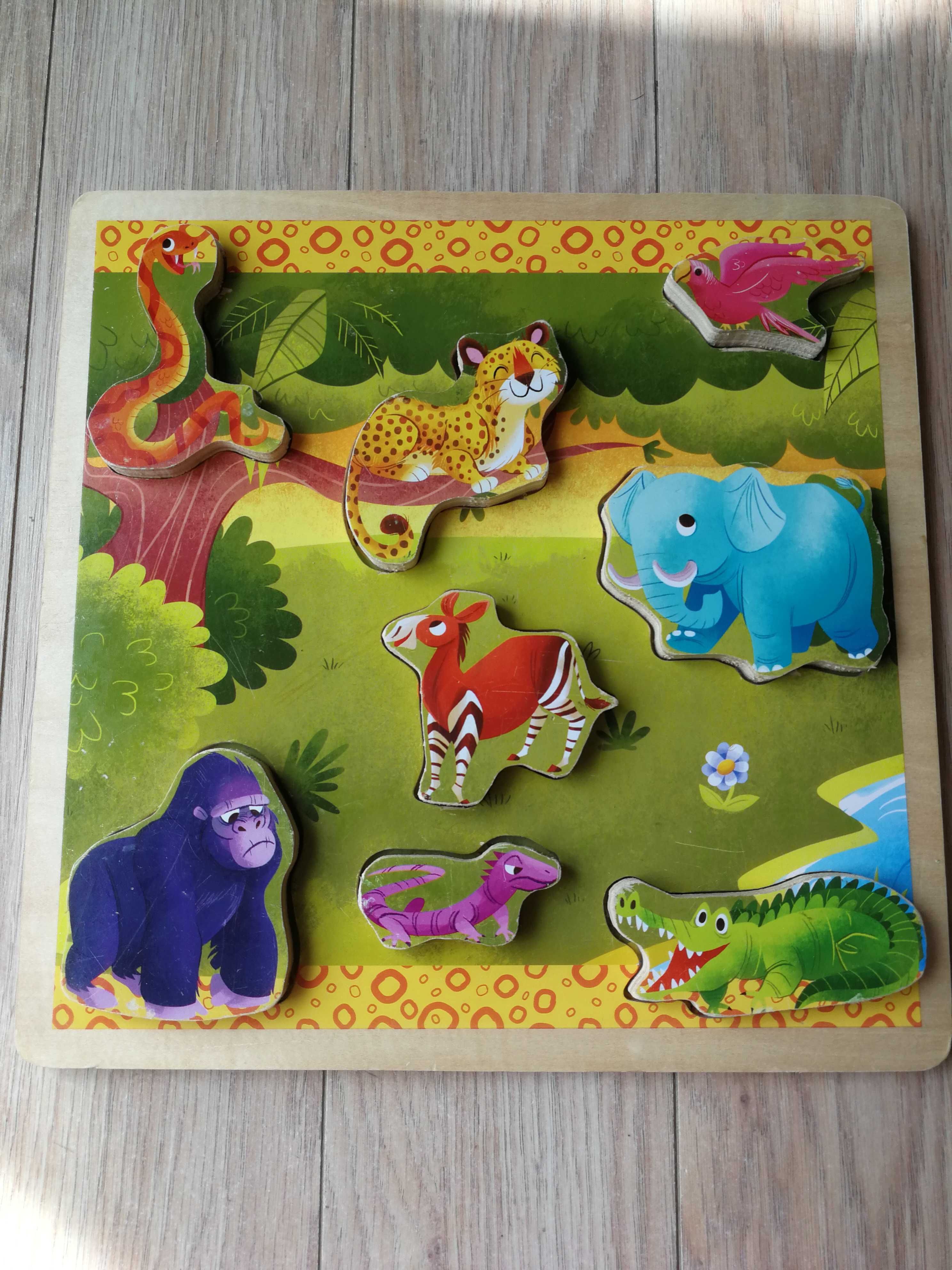 Puzzle drewniane ZOO