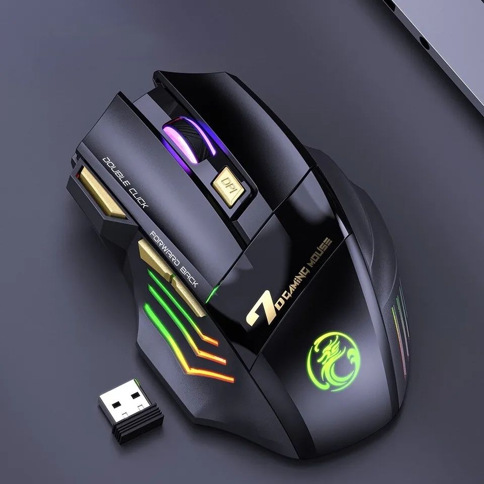 2,4G/Bluetooth iMice GW-X7 игровая мышка 7 кнопок/Миша бездротова ігро