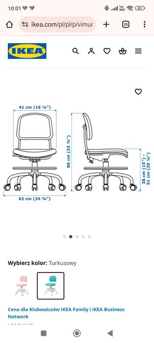 Krzesło dla dziecka z IKEA