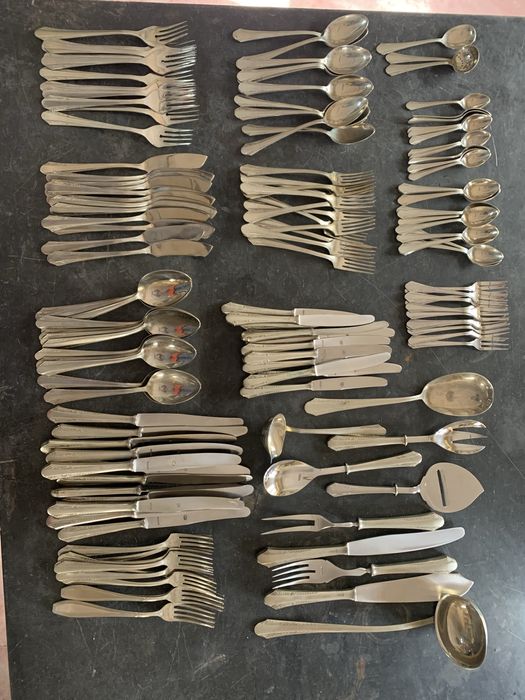 Faqueiro em Alpaca de meados do seculo passado