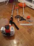 Corta sebes  stihl f350 extensível com motosserra+roçadora