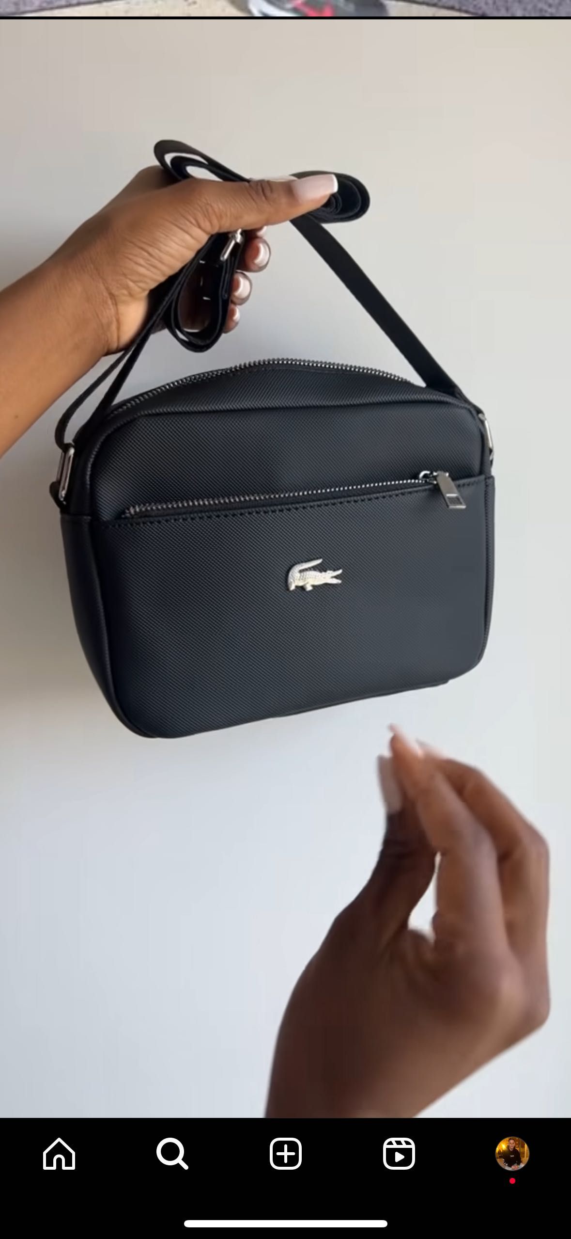 Bolsa lacoste preta