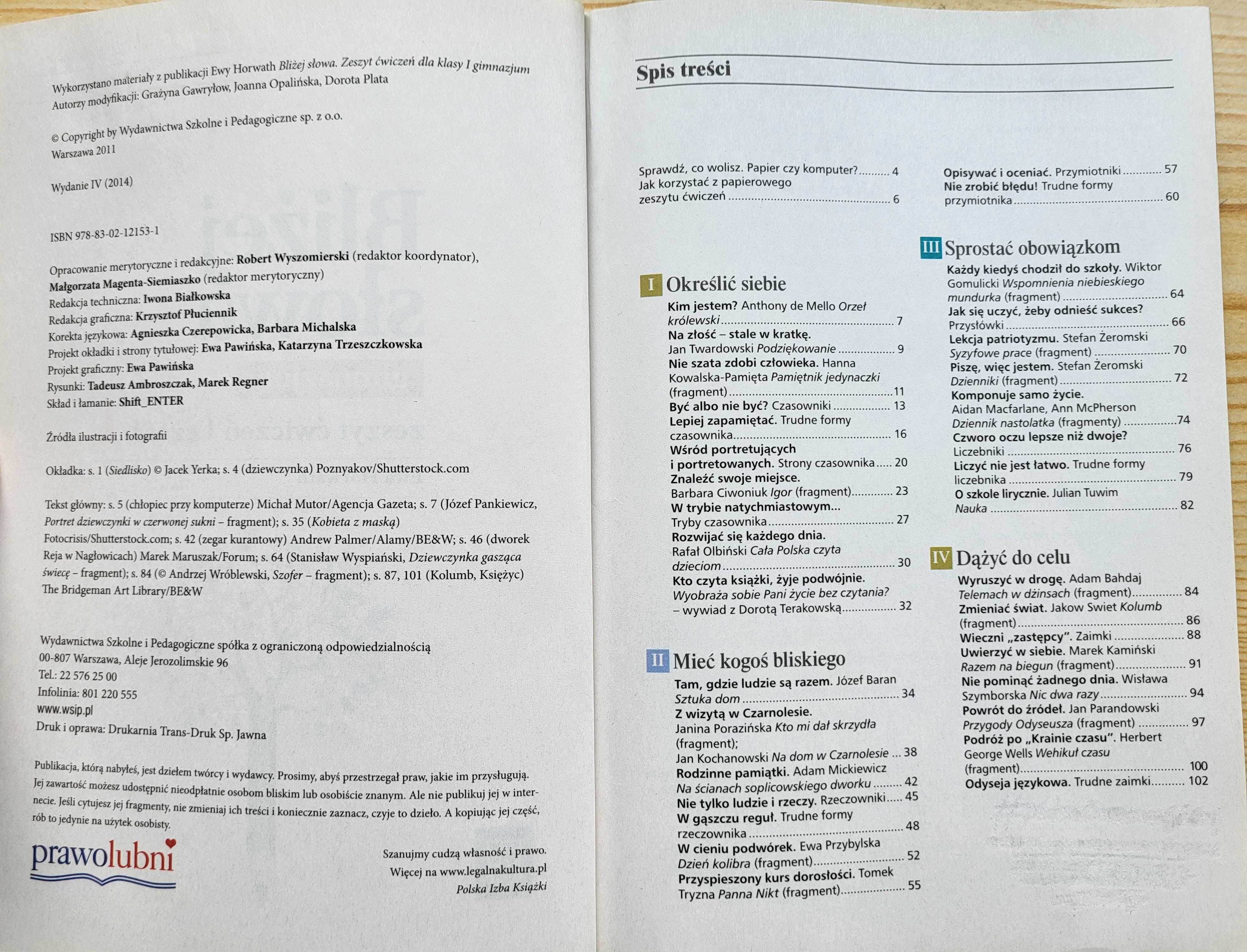 "Bliżej słowa" Zeszyt ćwiczeń cz. 1 - Klasa 1 Gimnazjum - B. TANIO!