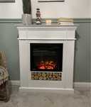 Flame kominek z drewna portal piecyk Aflamo boho loft
