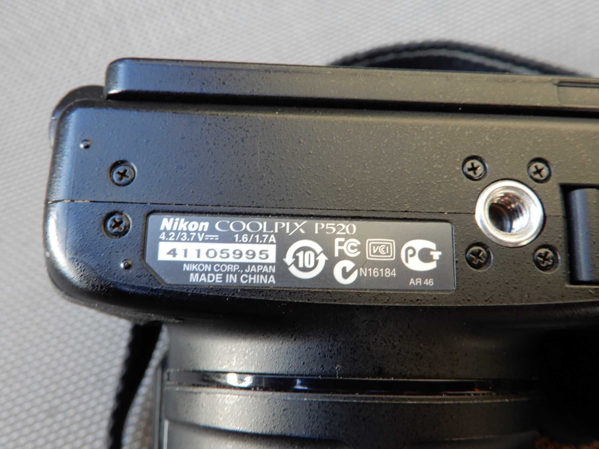Aparat cyfrowy NIKON P520 42x zoom optyczny 18MPix Full Hd GPS