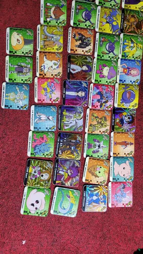 Tazos Pokémon yo gi oh etc