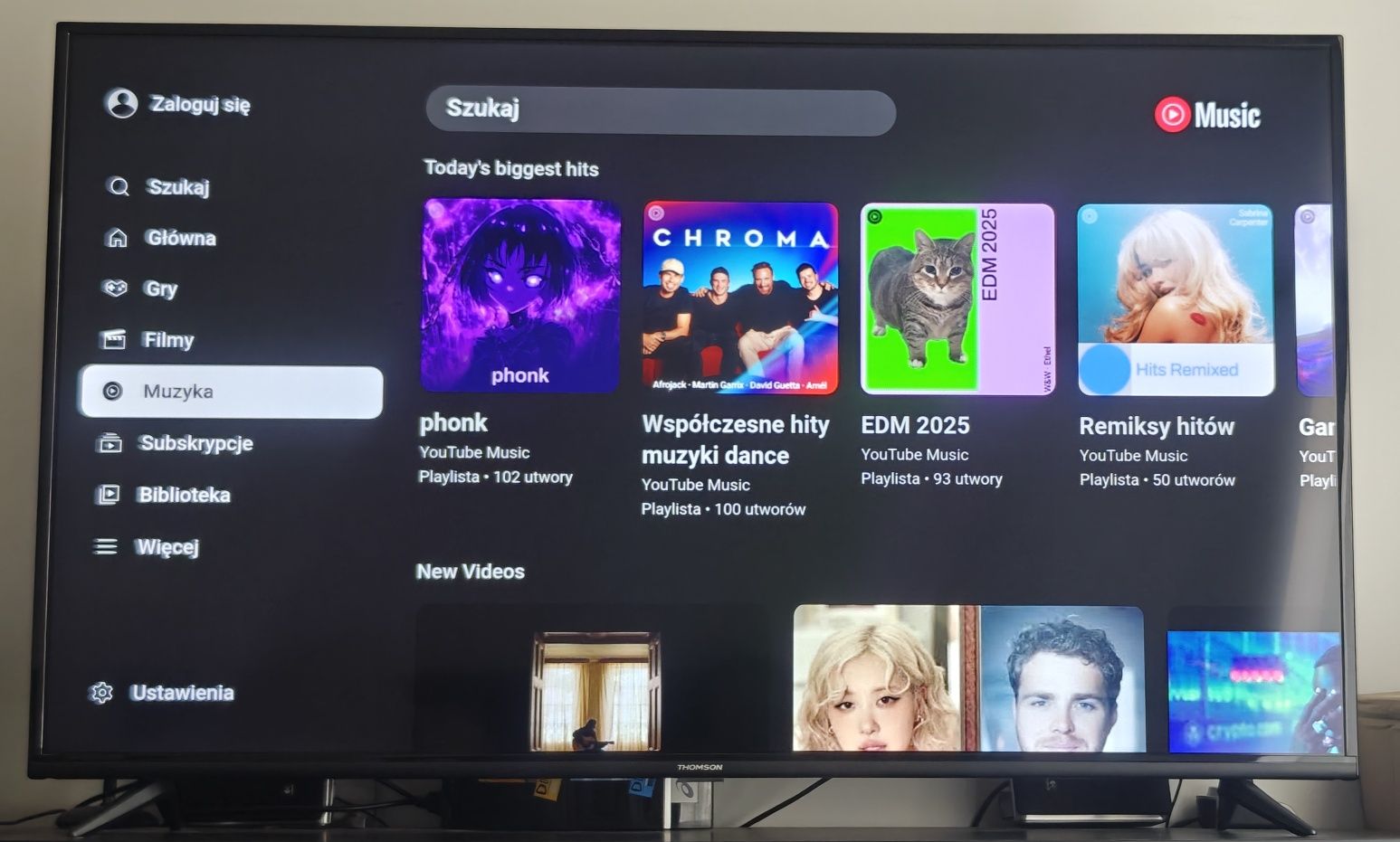 Telewizor 55" THOMSON SMART TV 4k UHD HDR, Netflix, Youtube, DVB-T2