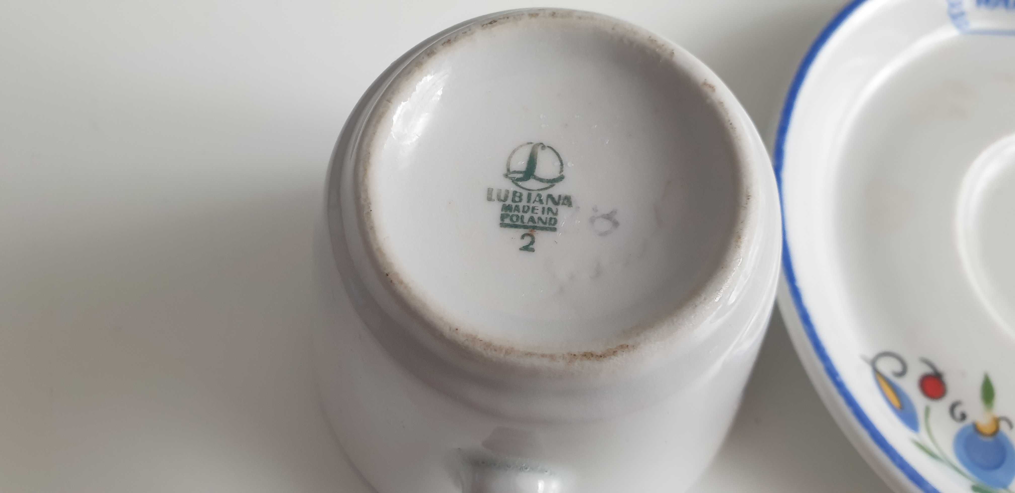 Starocie z Gdyni - P.K.P. - WARS - filiżanka na spodku porcelanowa
