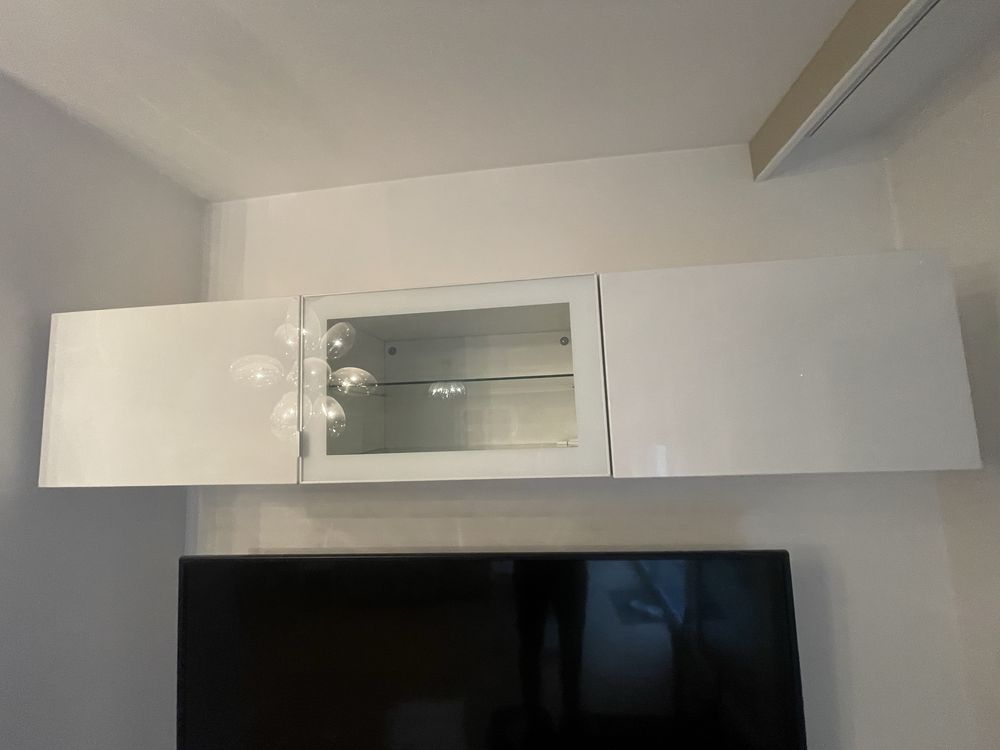 Komplet szafek pod i nad TV Ikea Besta