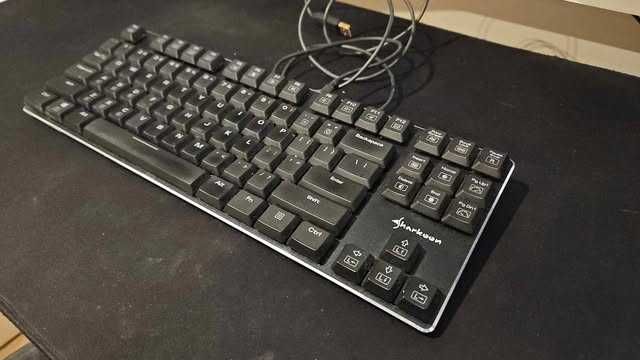 mechaniczna klawiatura niski profil Sharkoon PureWriter TKL Kailh Red
