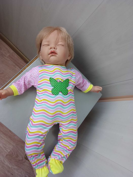 кукла Baby born Reborn  Сплюшка  45 см натуральные волосы
