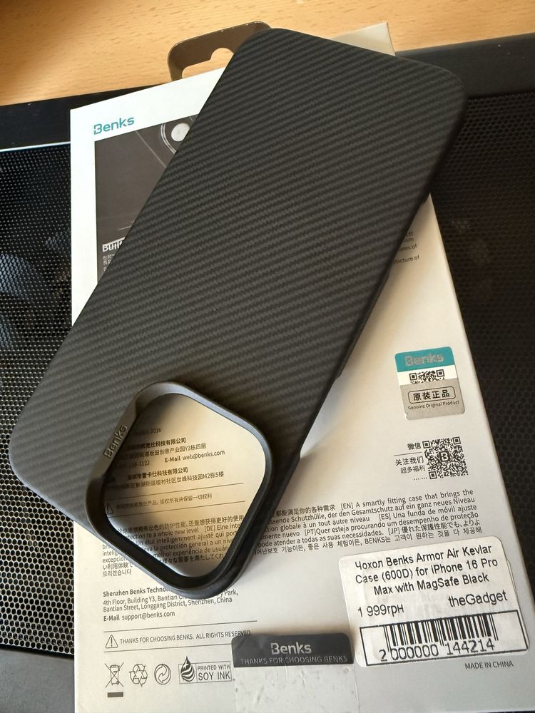 Benks Armor Air Kevlar Case 600D for Iphone 16 pro Max