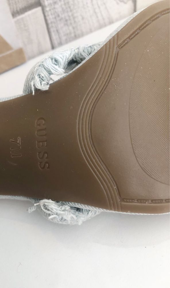 Buty obcasy sandaly guess evira jeansowe alternative
