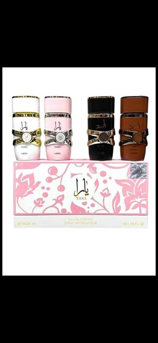Pack Perfume árabe asad/Yara. 4×35ml