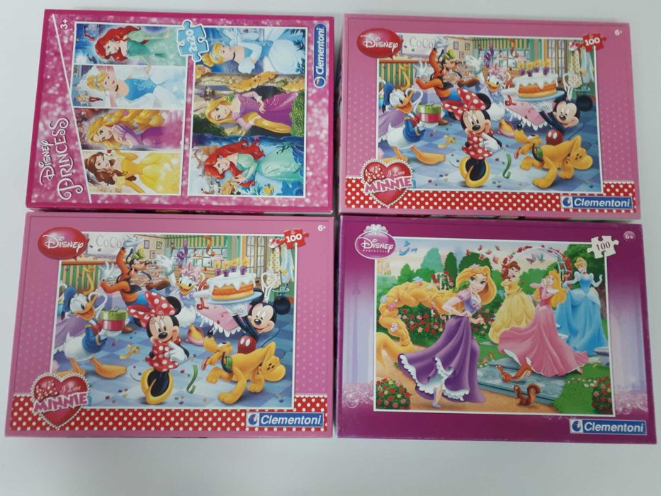 Puzzles da Disney 4 unidades da Clementoni