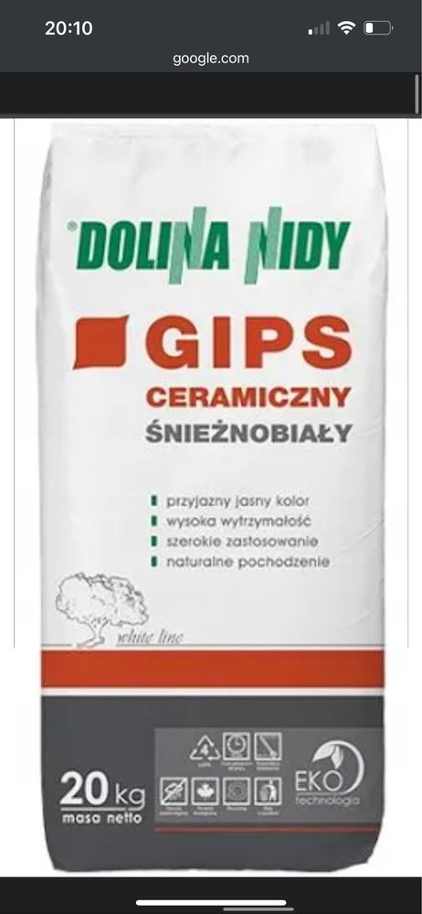 Dolina nidy gips ceramiczny