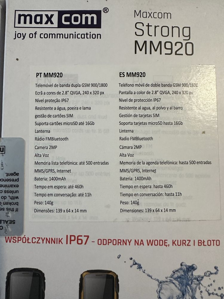 Telemovel robustecido MaxCom