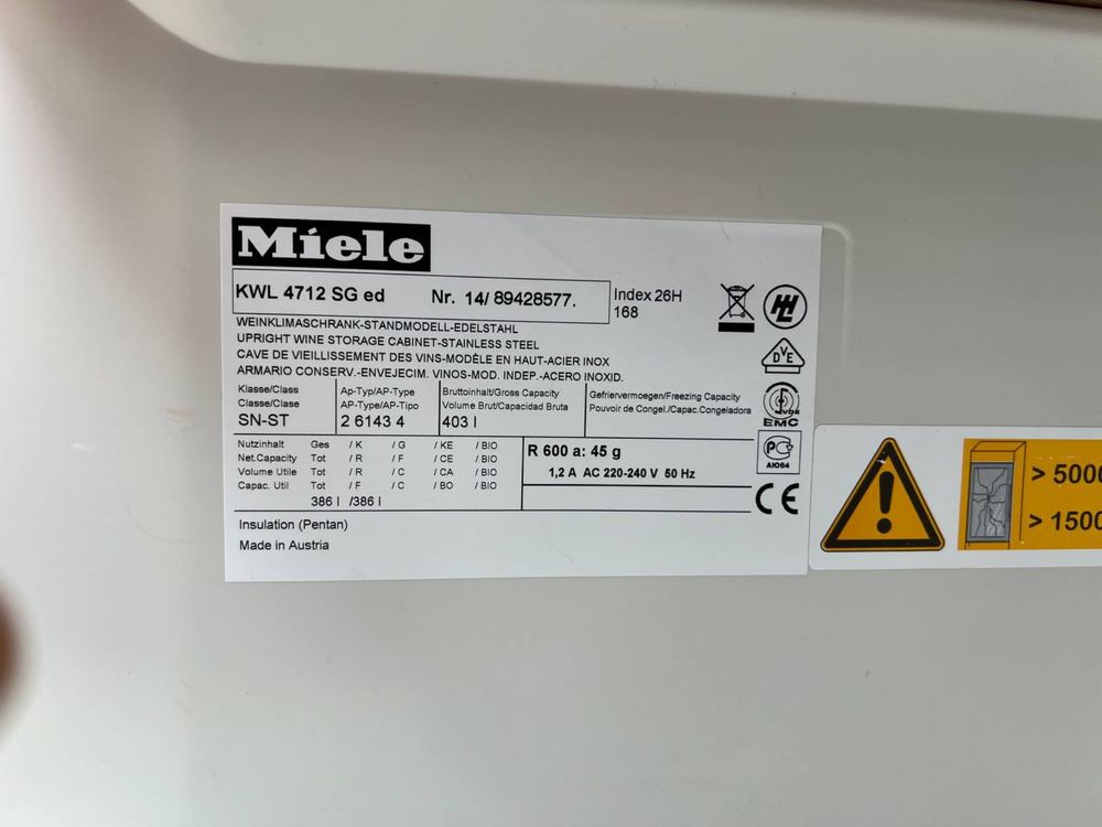 Винна шафа Miele KWL 4712 SG ed