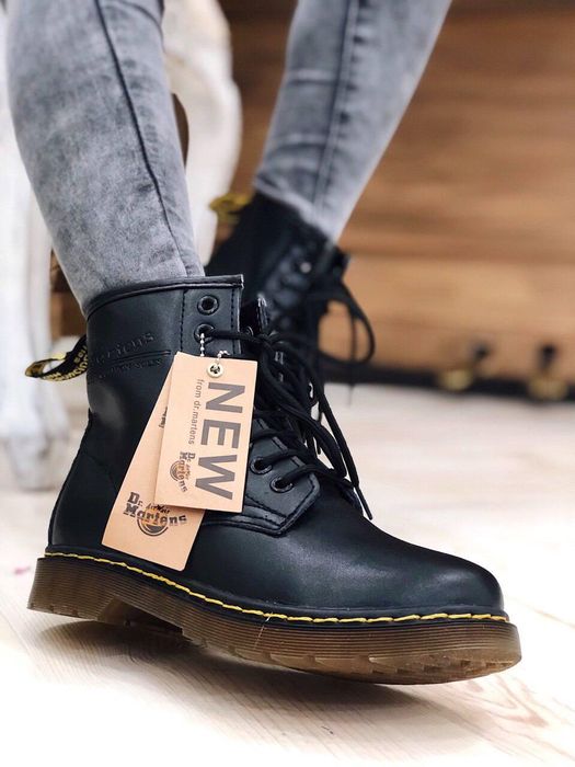 Ботинки женские Dr.Martens 1460 Black 11822006 Доктор Мартинс (ХУТРО)