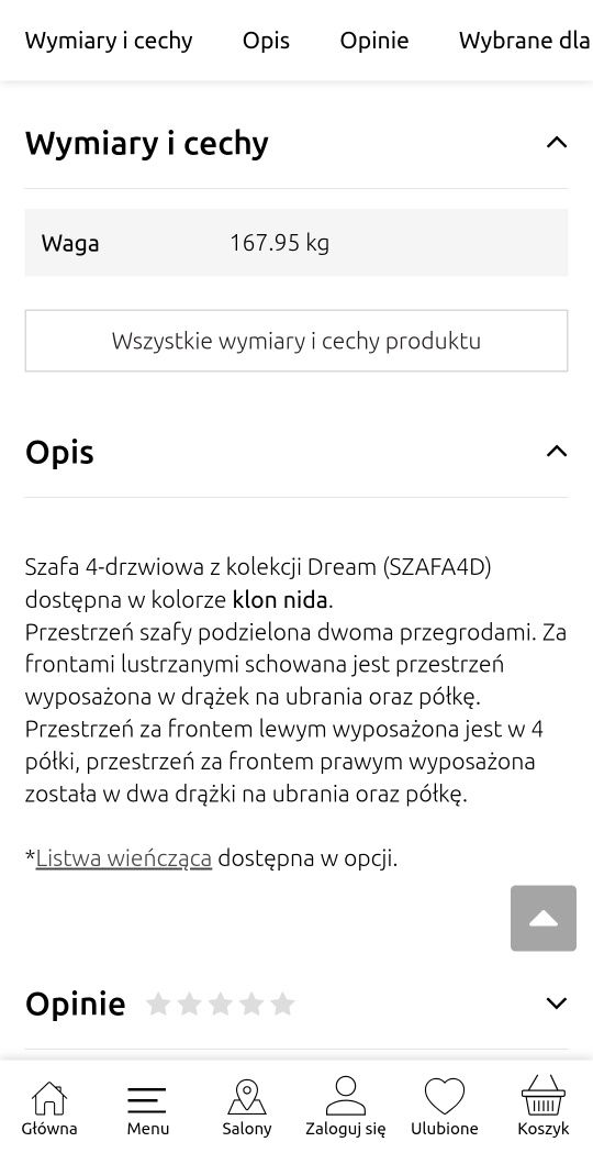 Zestaw mebli do sypialni 2 szafy łóżko 2 stoliki