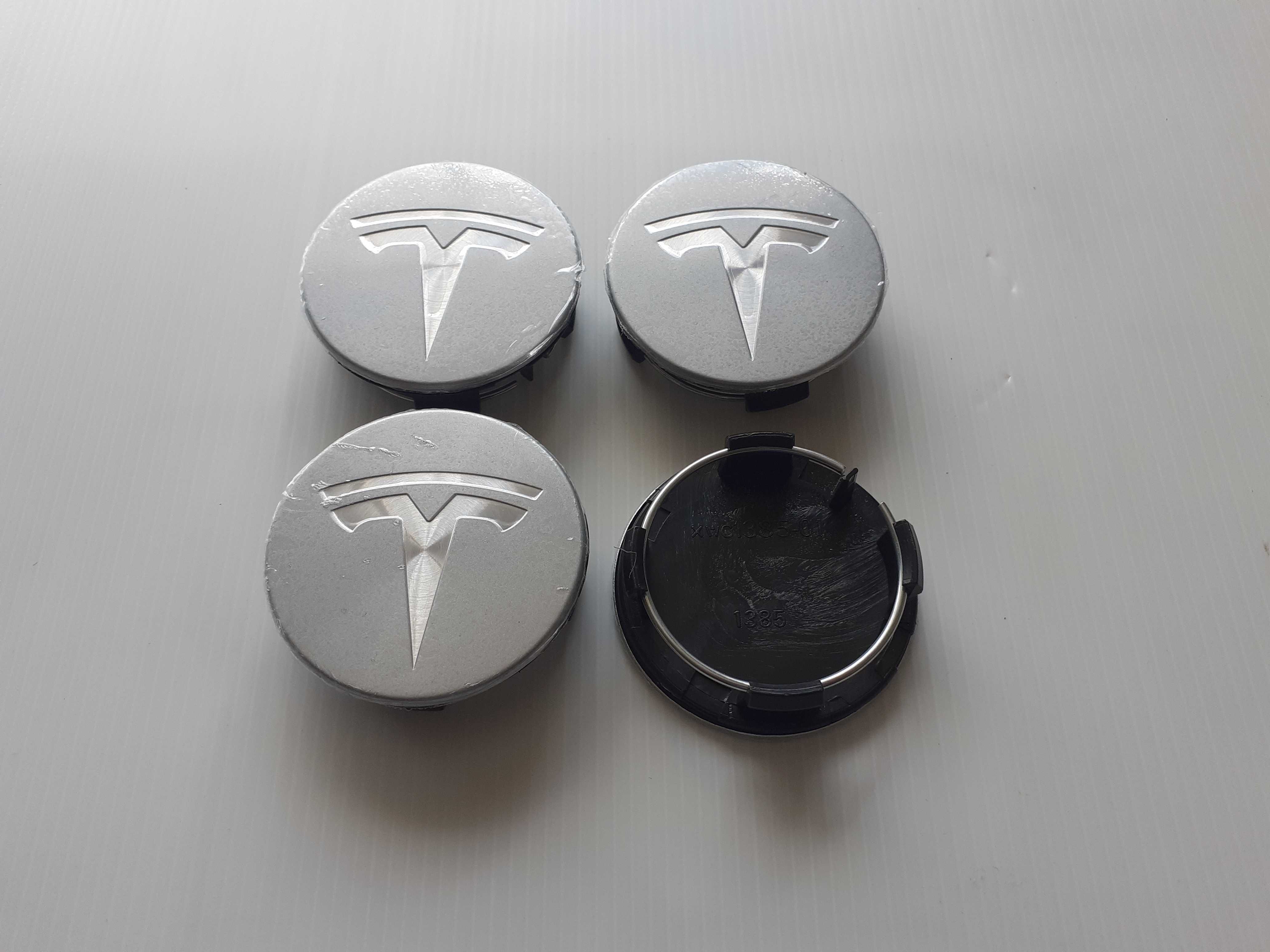 Centros/tampas de jante completos Tesla com 57 mm