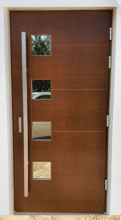 OD RĘKI Drzwi DOORSY PICO drewniane zewnętrzne wejściowe 100 mm