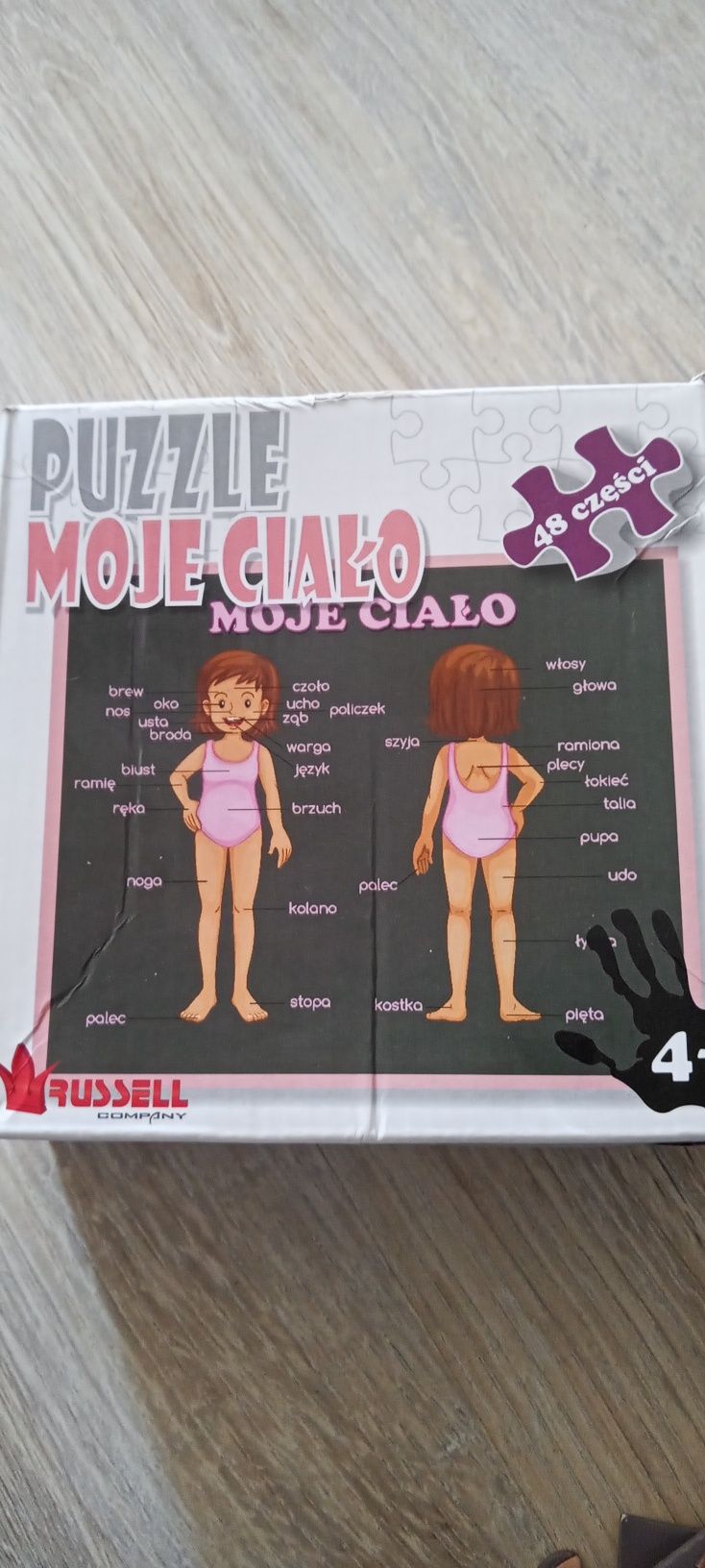 Puzzle Moje  ciało 48 elementów