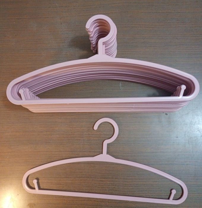 12 cabides de criança rosa