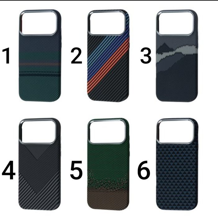 Чехол Carbon Magsafe на iPhone 17 Pro Max тонкий легкий чохол