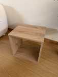 Cubo de Arrumação de Madeira Carvalho - Wooden Cube Square Shelf