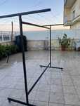 Estendal exterior com rodas