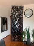 Ścianka działowa, lekkie panele ażurowe w stylu LOFT