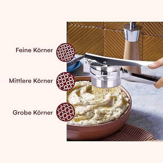 Kitchtic Prasa do ziemniaków ze stali nierdzewnej