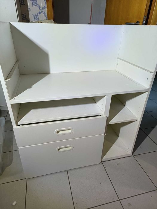 SMÅSTAD
Trocador/secretária, branco com Gavetas