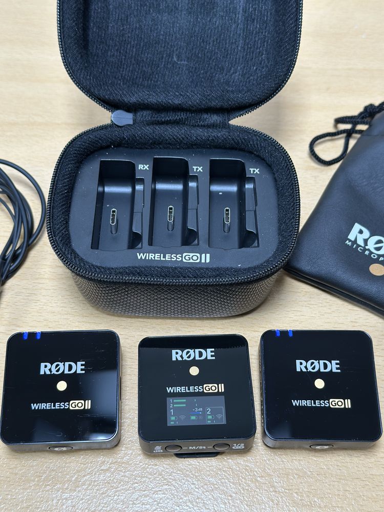 Rode Wireless Go II - Microfone Sem Fio com 2 Transmissores