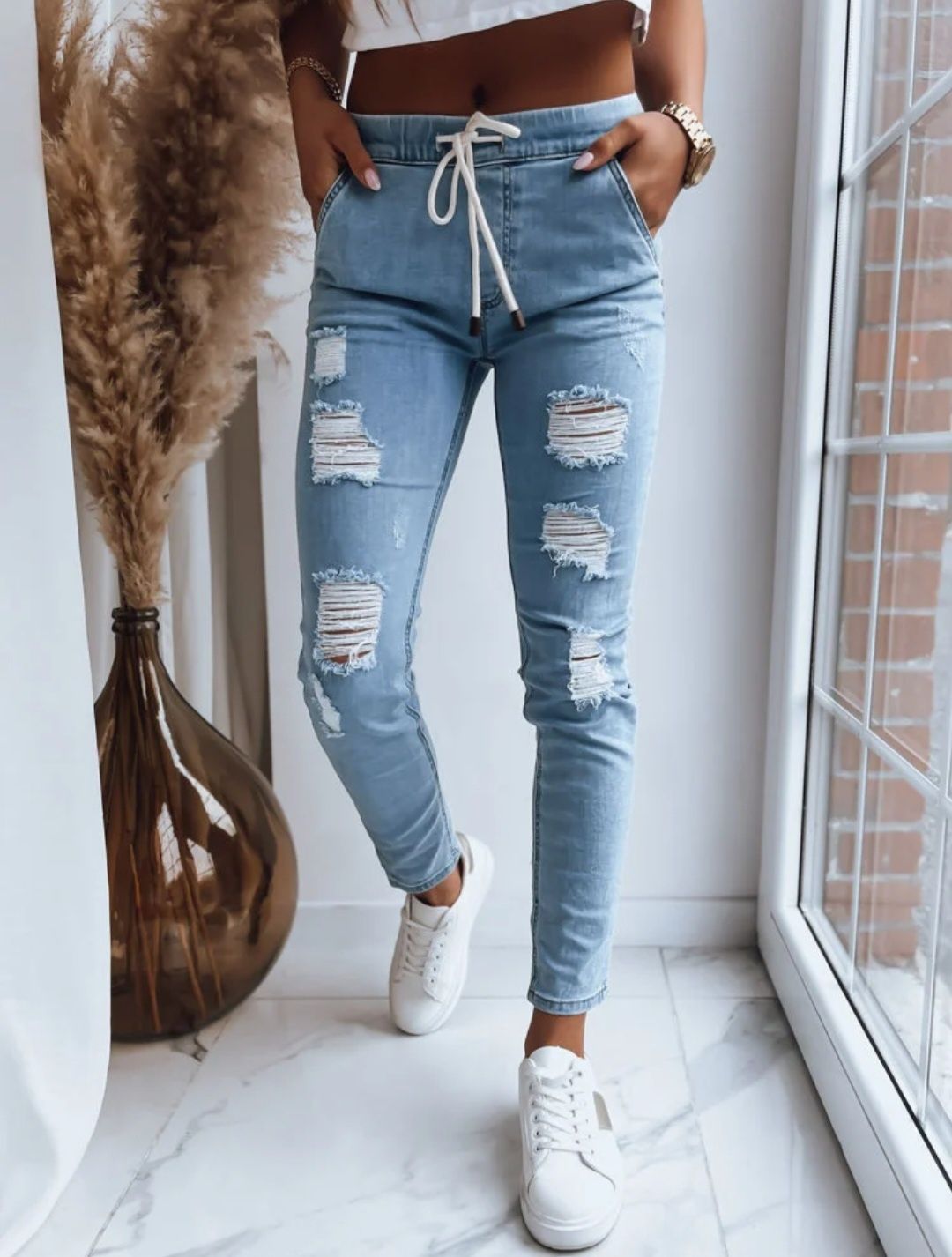 Spodnie jeansowe damskie XS