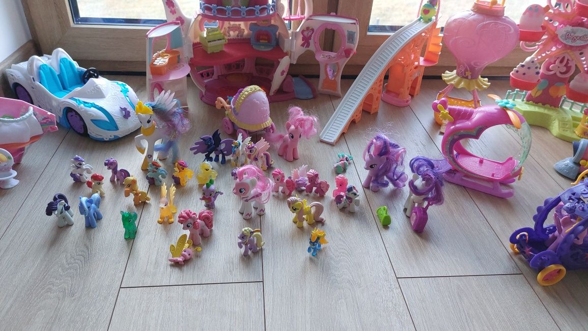 My little pony domek, karuzela, balon, zjeżdżalnia, salon piękności