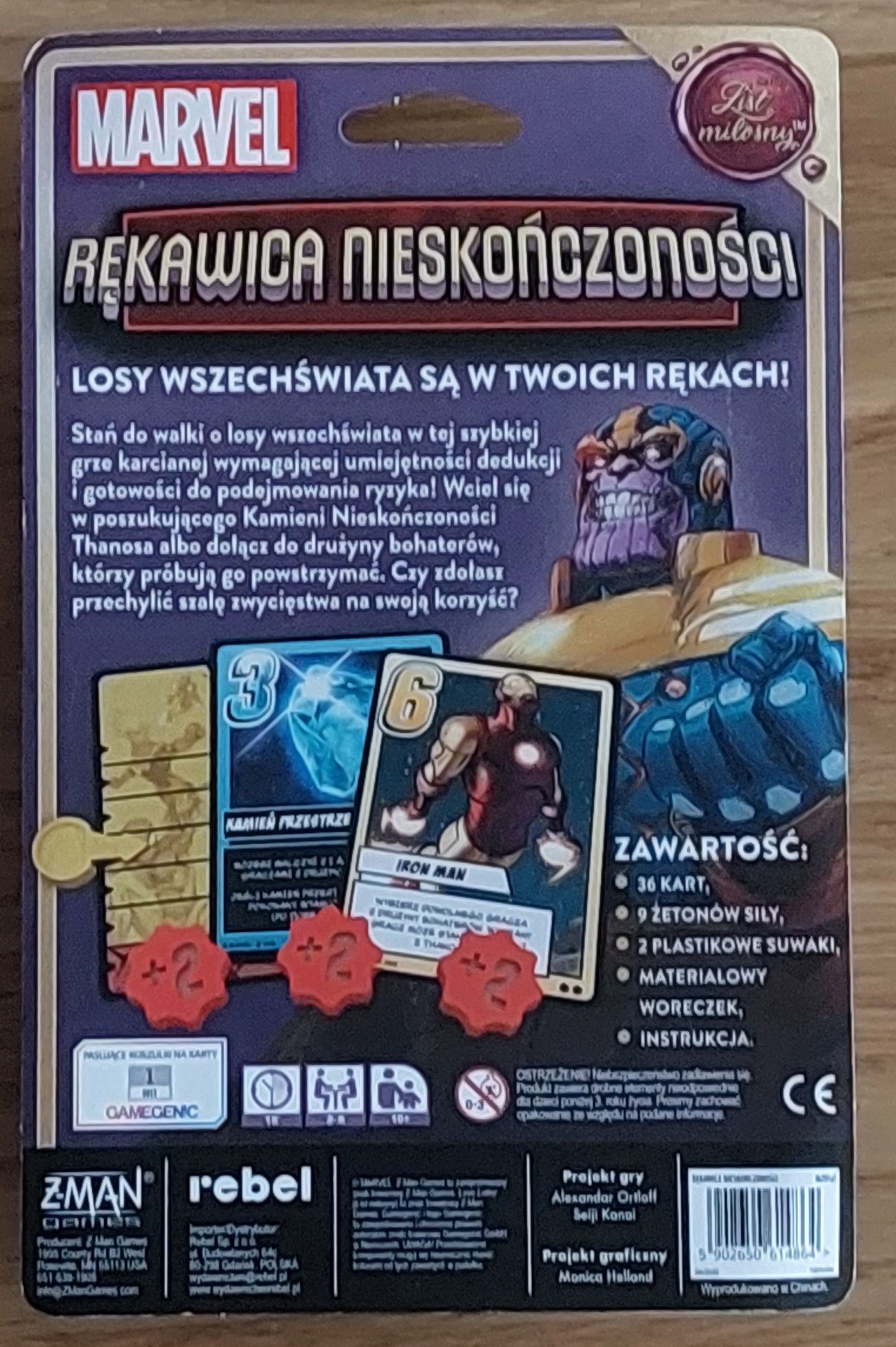 Gra Marvel: Rękawica Nieskończoności (Rebel)