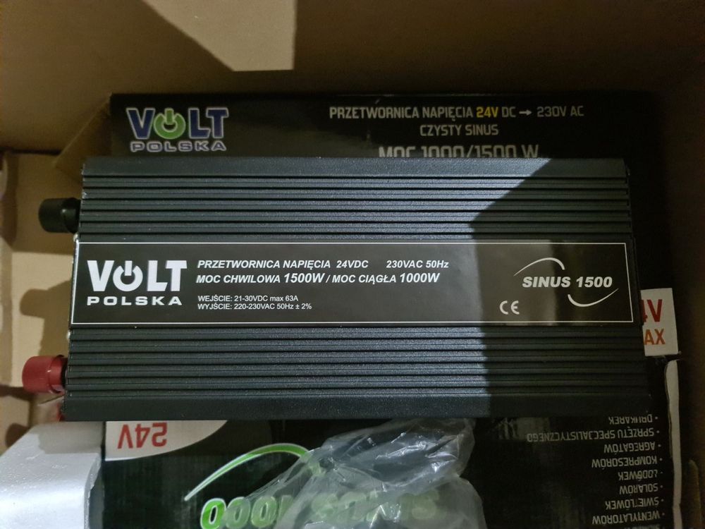 Перетворювач напруги Інвертор Volt Polska  24V 1000W / 1500W