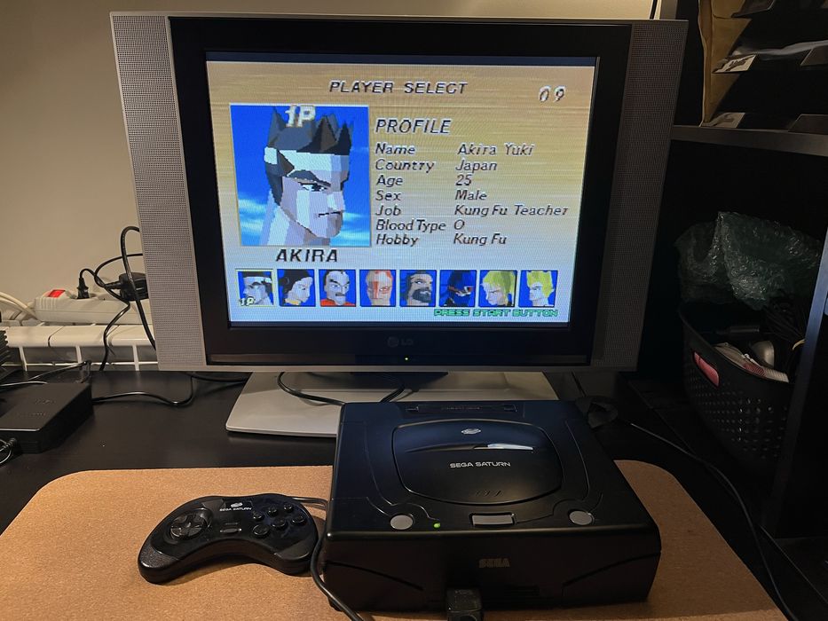 Konsola Sega Saturn PAL + gra Virtua Fiighter