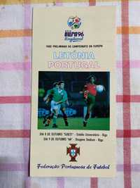 Programa de jogo Letónia Portugal 1994