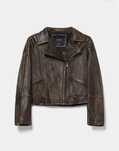 Leather jacket brown-black (куртка натуральна шкіра)