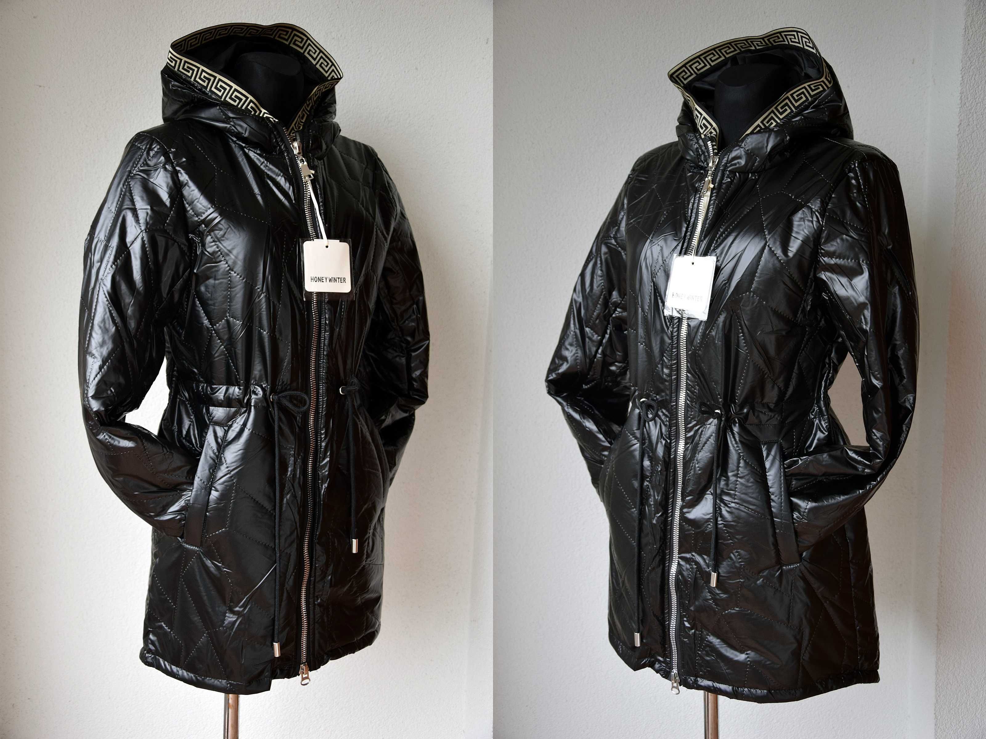 Kurtka Parka Czarna  Kaptur S.M.L.XL.XXL.46..56