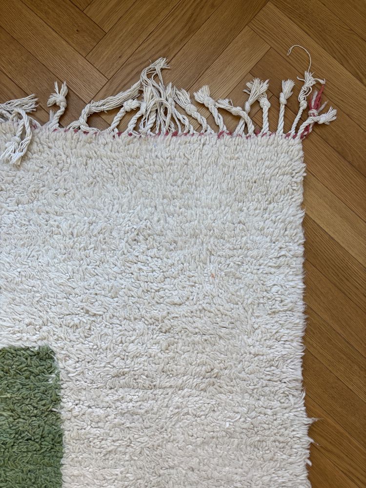 Berberyjski dywan Beni Ourain 170x250 cm – ręcznie tkany, 100% wełna